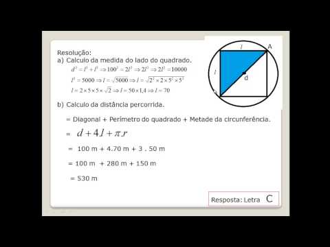 Aula 164 - Problema - Circunferência e Quadrado