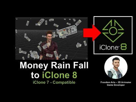 Money Rain Fall to iClone 8 - Full Tutorial