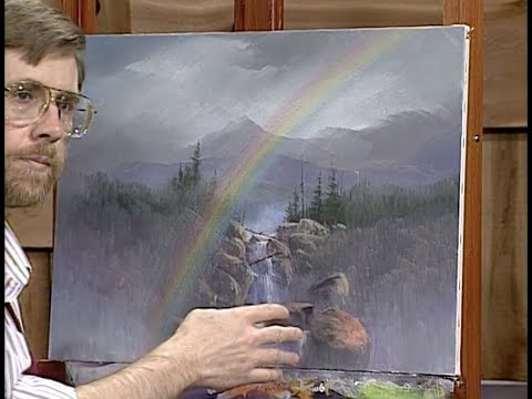 Jerry Yarnell teaches how to paint a rainbow correctly