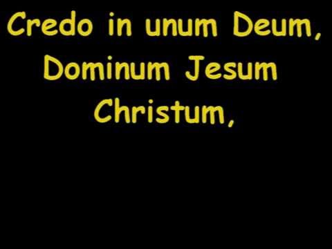 Credo In unum Deum - Canzone con testo - By R@F57