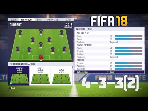 Fifa 18 Best Formation (4-3-3(2)) Tutorial - Best Custom Tactics & Instructions & More!!