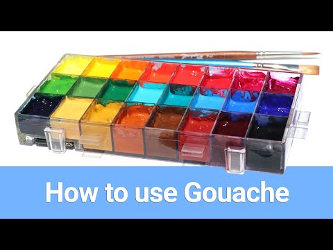 How I Use Gouache - Gouache painting tutorial