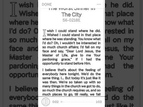 56-0218E The Worst Sinner In the City  By Rev William Marrion Branham