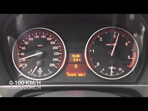 BMW 330d xDrive 0-100 km/h acceleration