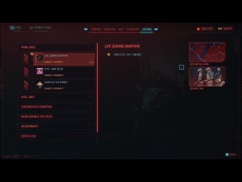 Take Out the Turret, Life During Wartime, Cyberpunk 2077