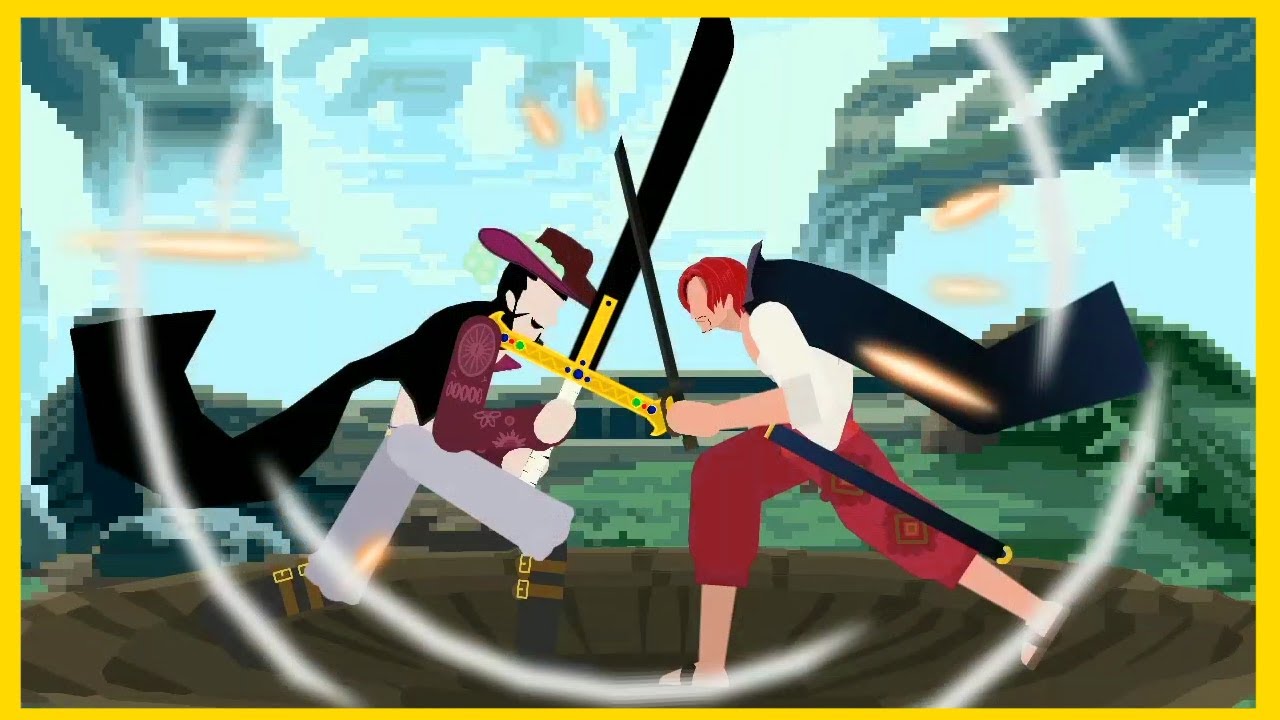FaceOff : Shanks vs Mihawk fananimation / Sticknodes