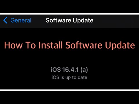 How To Install Software Update iOS 16.4.1 (a)