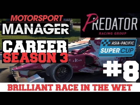 S0308: Brilliant race in the wet! Predator Racing - Motorsport Manager PC