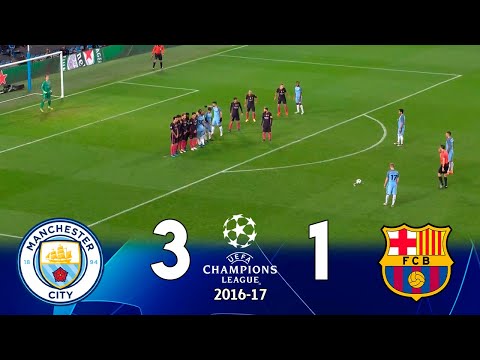 Man City 3 × 1 Barcelona ➤ Extended Highlights 2016