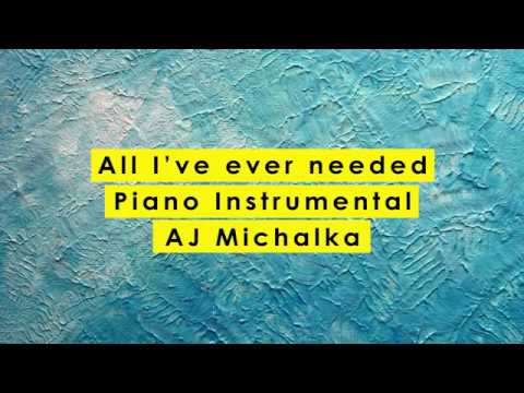 All I've Ever Needed Karaoke - AJ Michalka || Grace Unplugged || Piano Instrumental