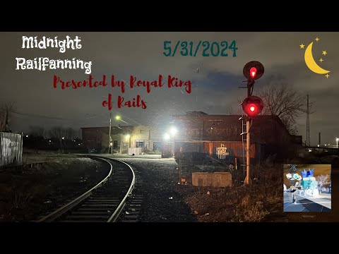 Midnight Railfanning!  The Overnight Overture (Romulus) 5/31/2024