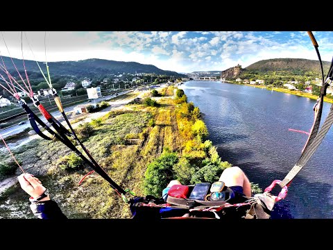 Landing and flight comment: stronger wind in Elbe valley under Čerťák