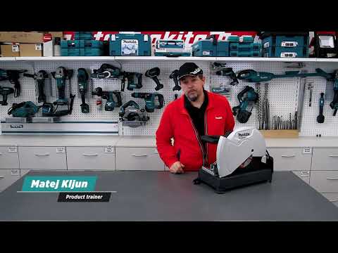 Makita Metalo pjovimo staklės M2401, 355x25,4 mm, 102x194 mm, 2000 W video