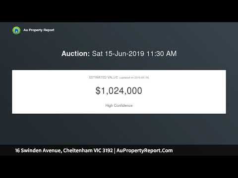 16 Swinden Avenue, Cheltenham VIC 3192 | AuPropertyReport.Com