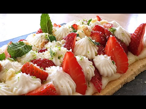 TARTE AUX FRAISES , une recette gourmande de Yannick