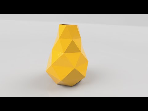 This is how it's all done LOW POLY! Vase Fusion 360 Tutorial German CAD 3D Printing