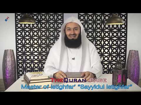 Master of the Istighfar "Sayyidul Istighfar"