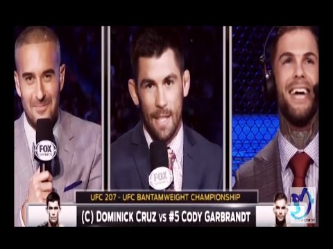Dominick Cruz & Cody Garbrandt go at it live on Fox