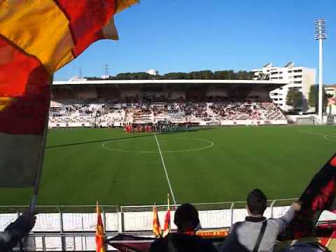 Entré des joueurs 8eme tour  décembre 2014 Martigues vs Consolat