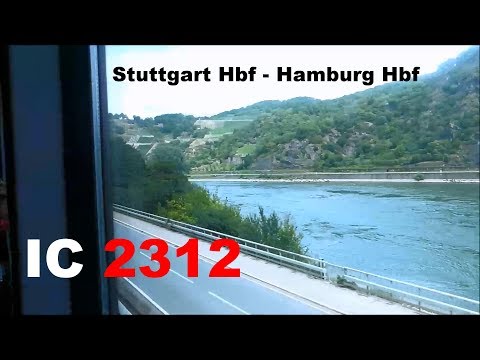 IC Mitfahrt Stuttgart Hbf - Hamburg Hbf [Teil 1]: über die linke Rheinstrecke
