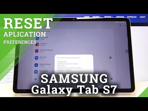 How to Reset App Preferences in SAMSUNG Galaxy Tab S7 - Restore Original Defaults