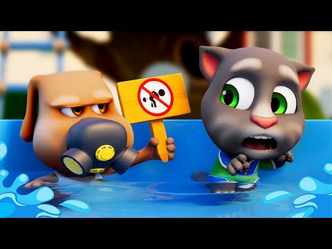 Breaking the Pool Rules 🌊 🛑 Talking Tom Shorts - Summer Collection ☀️ Super Toons - Kids Shows