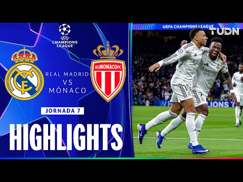 HIGHLIGHTS - Real Madrid vs Monaco | UEFA Champions League - Jornada 7 2025-26 | TUDN