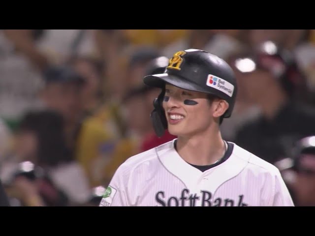 【4回裏】勝ち越しに成功!! ホークス・周東佑京 三遊間を破るタイムリーヒット!! 2024年10月18日 福岡ソフトバンクホークス 対 北海道日本ハムファイターズ