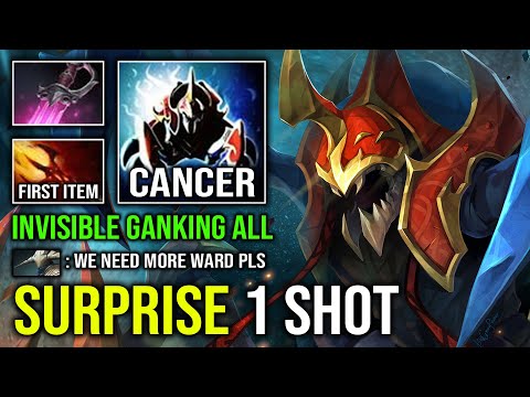 How to Support Nyx & 1 Shot Enemy Carry with Max Level Dagon First Item Invisible Surprise Dota 2