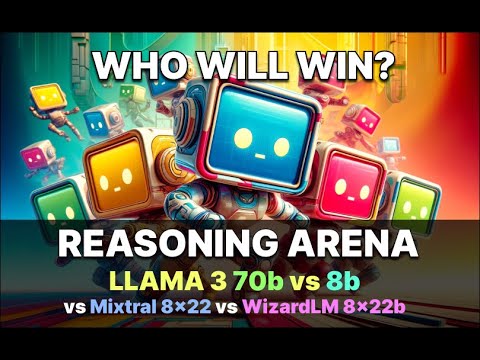 Llama 3 70b vs 8b vs Mixtral 8x22b vs WizardLM 8x22b in a reasoning test