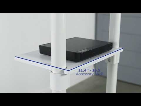 STAND-TV02PW Mobile portrait to landscape TV Cart by VIVO