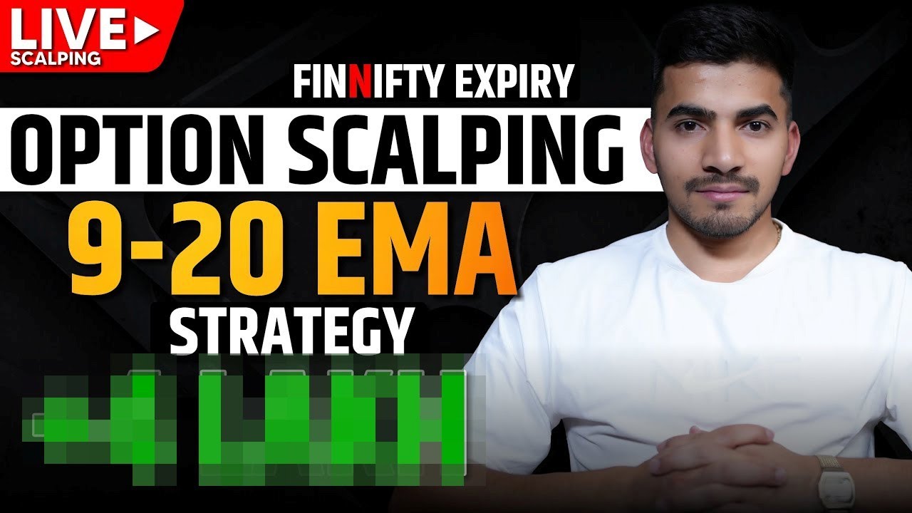 Live Options Scalping with 9-20 EMA Strategy: +4 Lakh Profit!