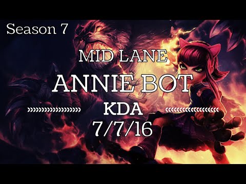Annie Bot - Annie vs Ahri - NA - Gameplay Highlight S7