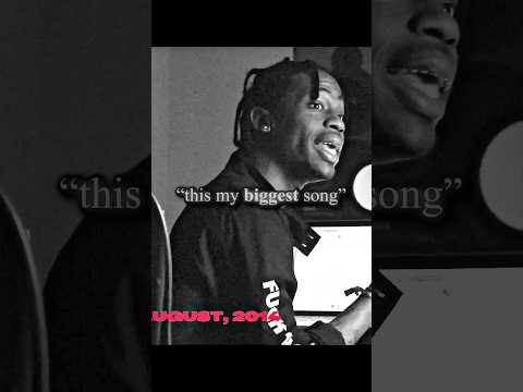 Thumbnail for Unseen footage of Travis Scott in the studio playing "DYSTI" 🐐 by Travis