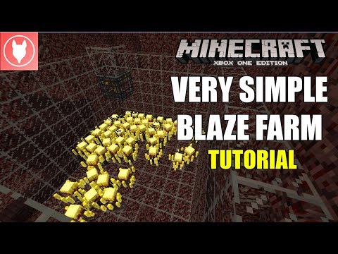 Minecraft Xbox One - Simple Blaze Farm Tutorial (Xbox/ PS4/ PS3/ Wii U/ Switch)