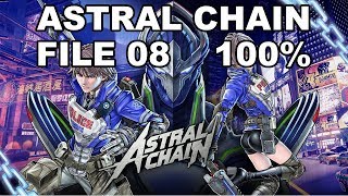 [Astral Chain] File 08 - 100%  (Cases, Items, Photo Order, Toilet, Cat)