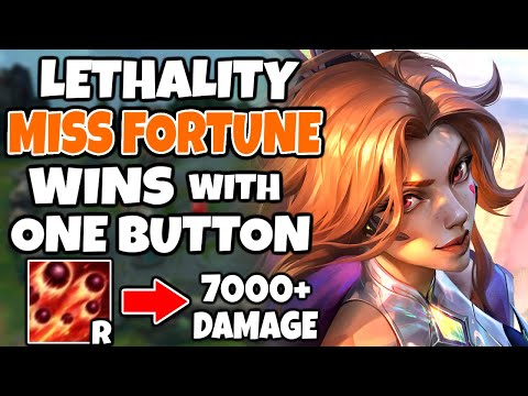 LETHALITY MISS FORTUNE MID can WIN GAMES with ONE ULTIMATE (It deals over 7000 Damage) | 12.13