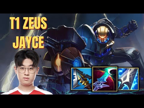 T1 ZEUS PLAYS JAYCE VS TRYNDAMERE TOP - PATCH 11.9