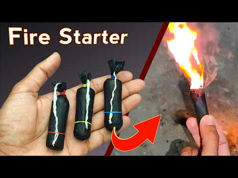 Building the Most Powerful Waterproof Fire Starter | Rapid ignition in wind and rain