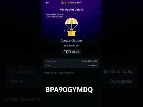 $100 USDT Live Claim 🎁 || binance red packet code today || red packet code in binance today