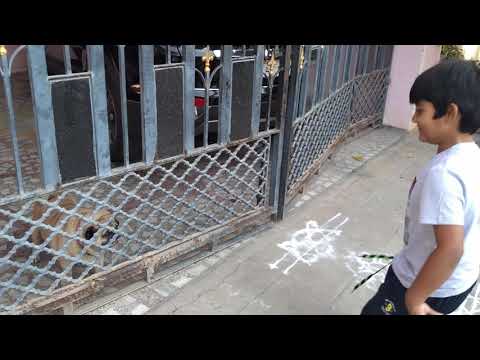 Dhruva with dog at Nellore.