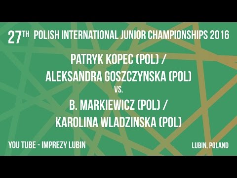 #PJ2016 LUBIN - XD - KOPEC/GOSZCZYNSKA (POL) vs MARKIEWICZ/WLADZINSKA (POL)