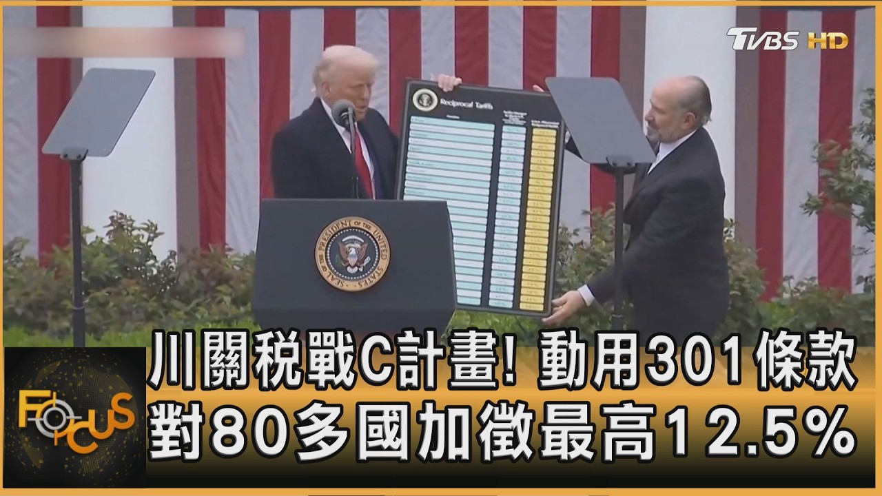 川關稅戰C計畫!動用301條款 對80多國加徵最高12.5%