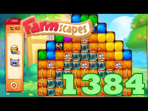 Farmscapes Level 1384 HD Gameplay Walkthrough | 3 - match game | android | ios | pc | GameGo Game