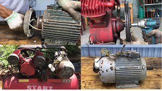 Complete The Process Of Restoring And Repairing Old And Broken Air compressors