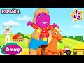 The BEST COWBOY Barney Farm Animals Barney Scholastic Kids In Spanish