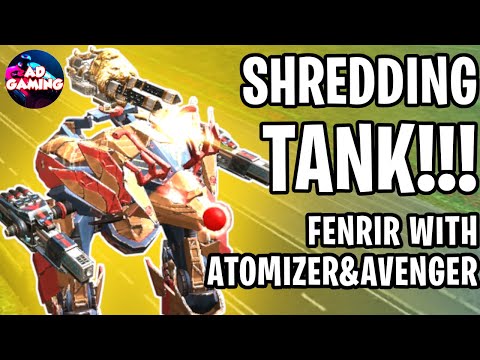 [WR] ⚡ FENRIR AVENGER ATOMIZER Shredding Tank - Mk2 Maxed Gameplay | War Robots 5.8