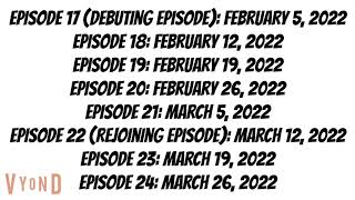 IDFB TLC Character Elimination Episode Release Dates