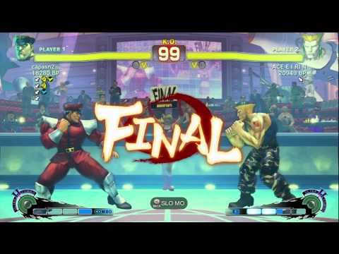 ACE・EIRIN [Guile] vs capasn2 [Bison] SSF4 Japanese Online Ranked Matches - Xbox Live