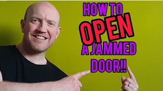 How to open a jammed door. Internal, inward opening, broken latch or handle.